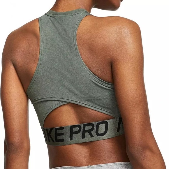 Nike Pro Intertwist 2 Tank in Army Green XL - Picture 2 of 7